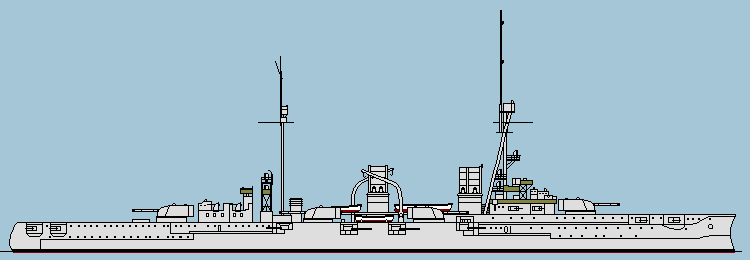 Profile drawing of Blücher