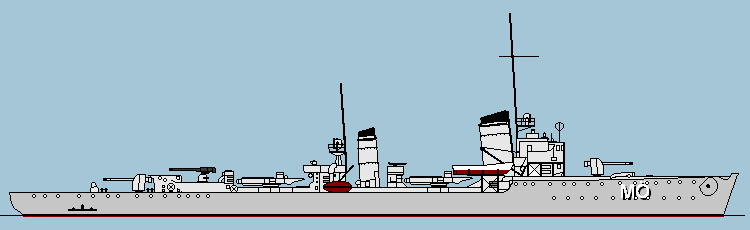 Profile drawing of Möwe